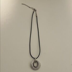 Lia Sophia Fuse / Merge Round Embossed Necklace